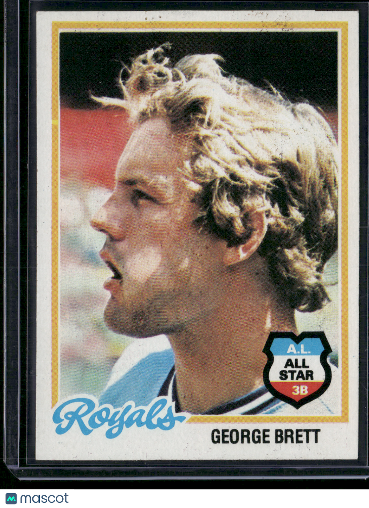 1978 Topps GEORGE BRETT #100 Print Snow (EX)