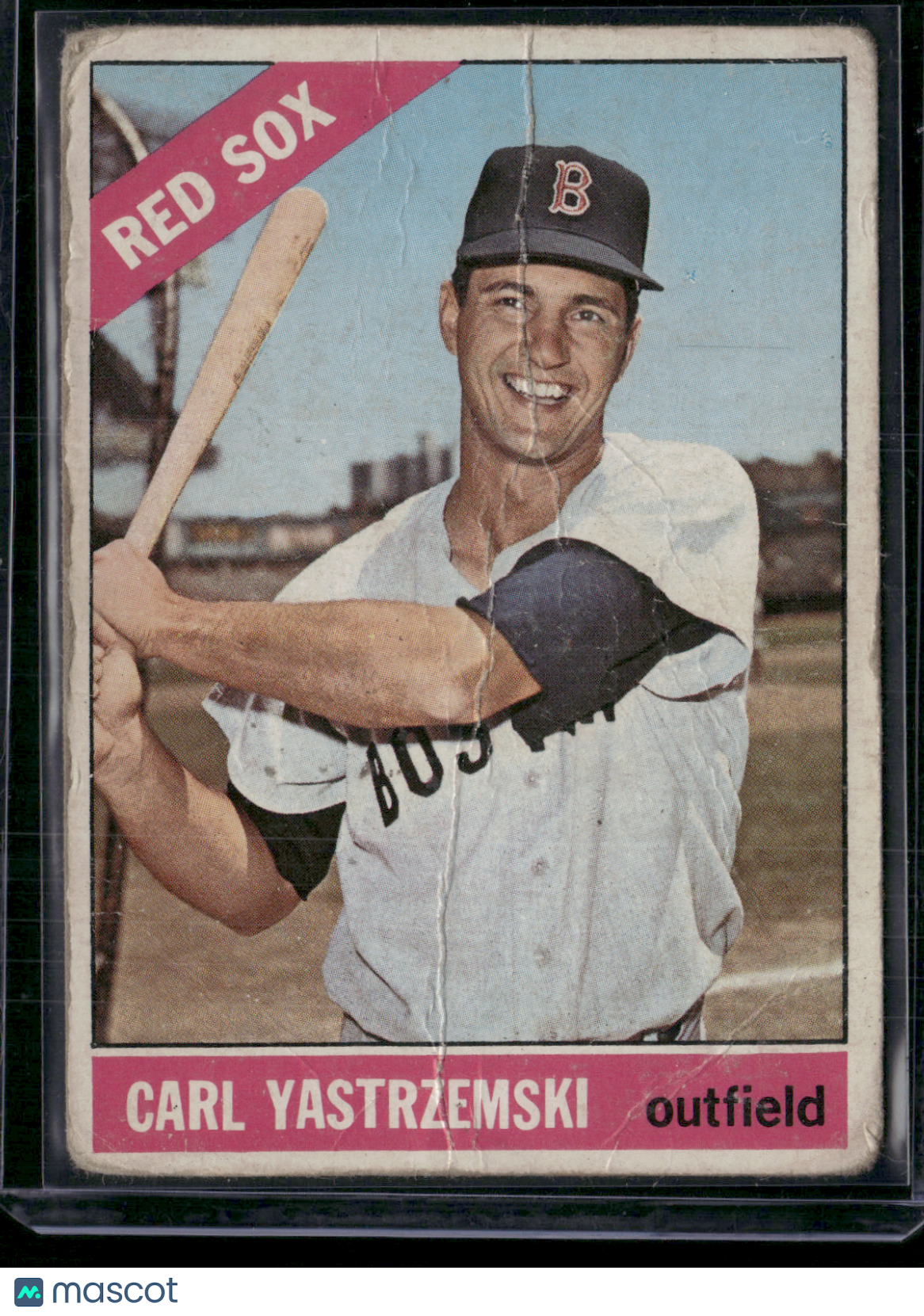 1966 Topps CARL YASTRZEMSKI #70 Wrinkles Crease (Good)