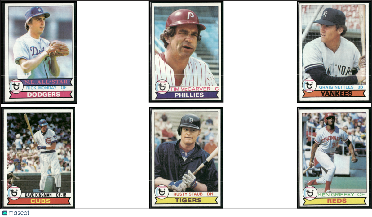 1979 Topps 6 ~ CARDLOT Rick Monday/Ken Griffey (EX/MT)