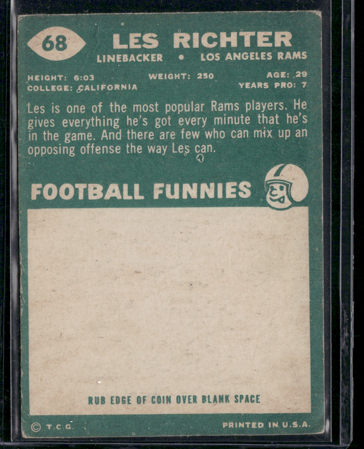1960 Topps LES RICHTER #68