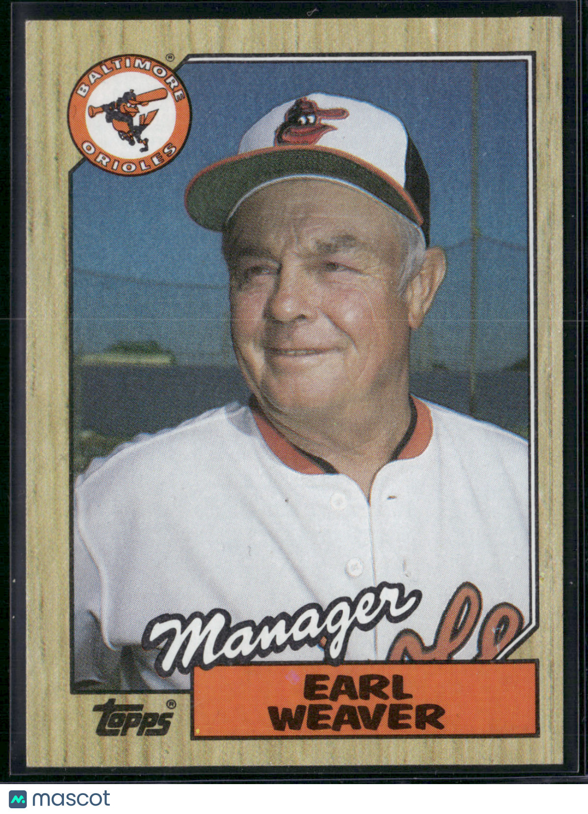 1987 EARL WEAVER #568 (EX-MT)