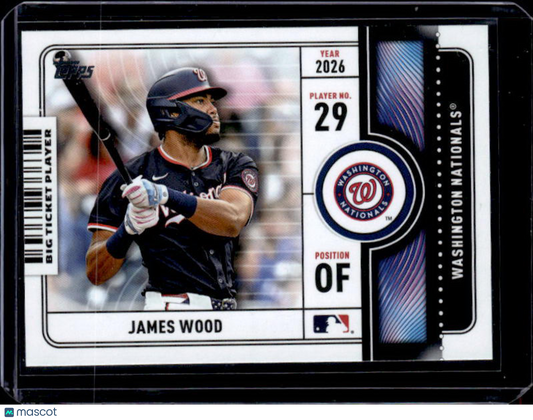 2026 Topps Series 1 JAMES WOOD #BTP-15 Big Ticket Players