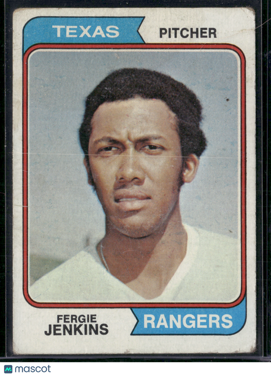 1974 Topps FERGIE JENKINS #87 Light Wrinkle (VG)