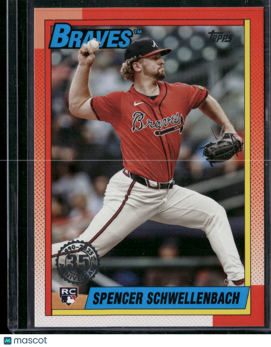 2025 Topps Series 1 SPENCER SCHWELLENBACH #T90-34 1990 Rookie Card