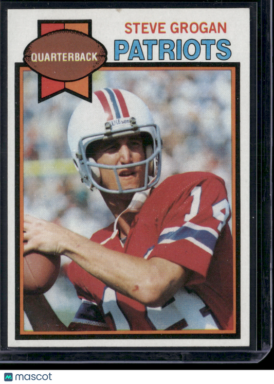 1979 Topps STEVE GROGAN #95 Small stain top front Staining on back (VG)