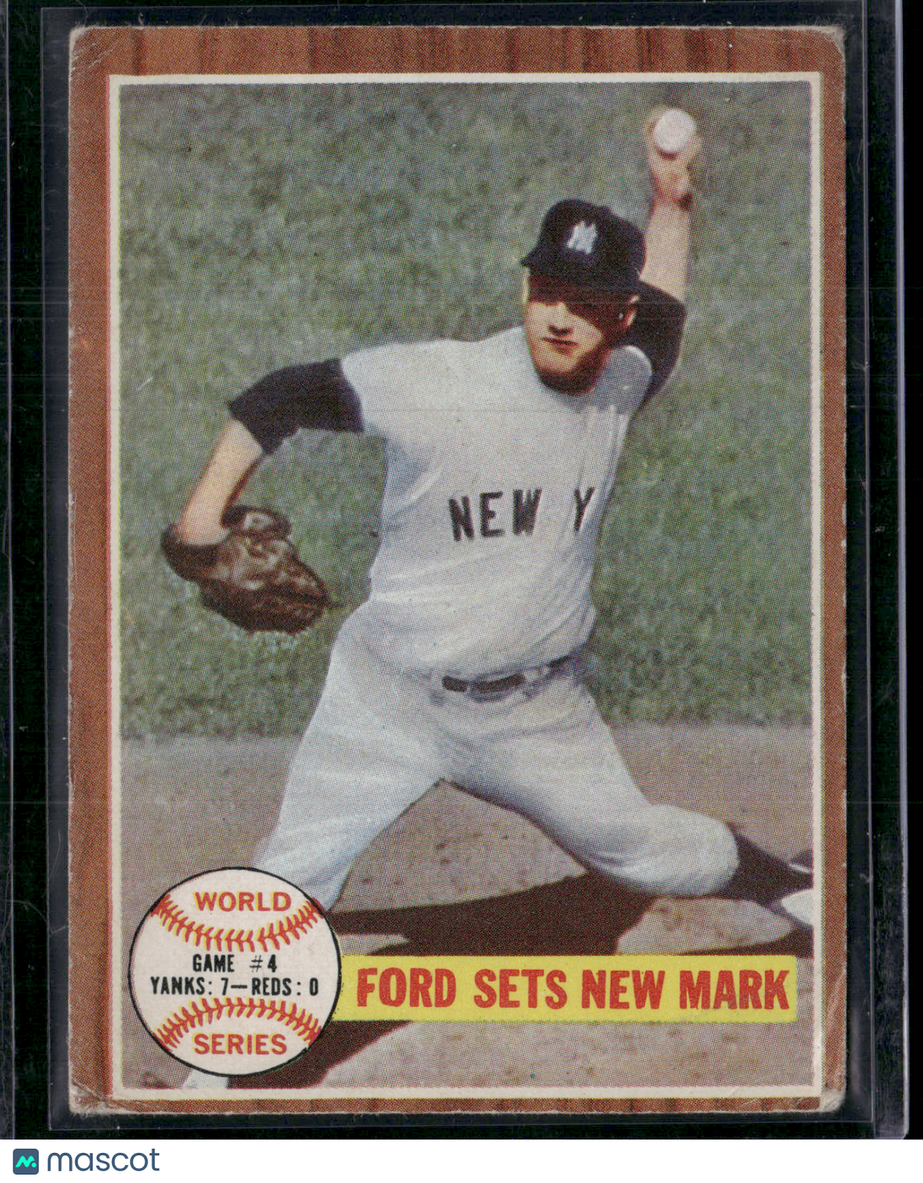 1962 Topps WHITEY FORD #235 Ford Sets New Mark
