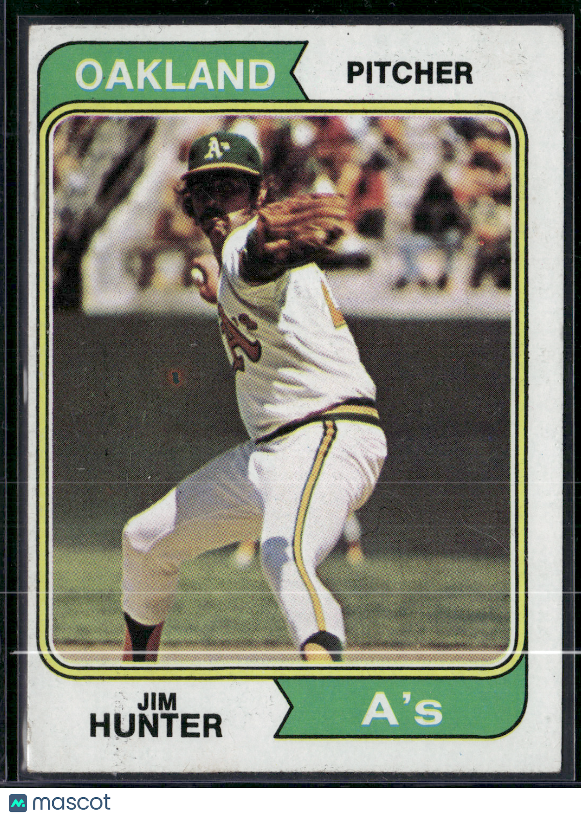 1974 Topps JIM "CATFISH" HUNTER #7 (EX)