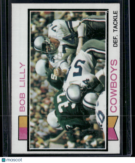1973 Topps BOB LILLY #450 Print Snow (EX)