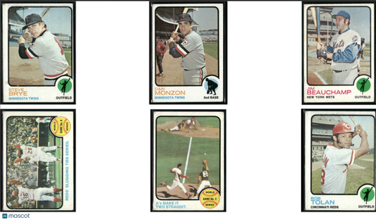 1973 Topps 6 ~ CARDLOT Steve Brye/Bob Tolan (VG-VG/EX)