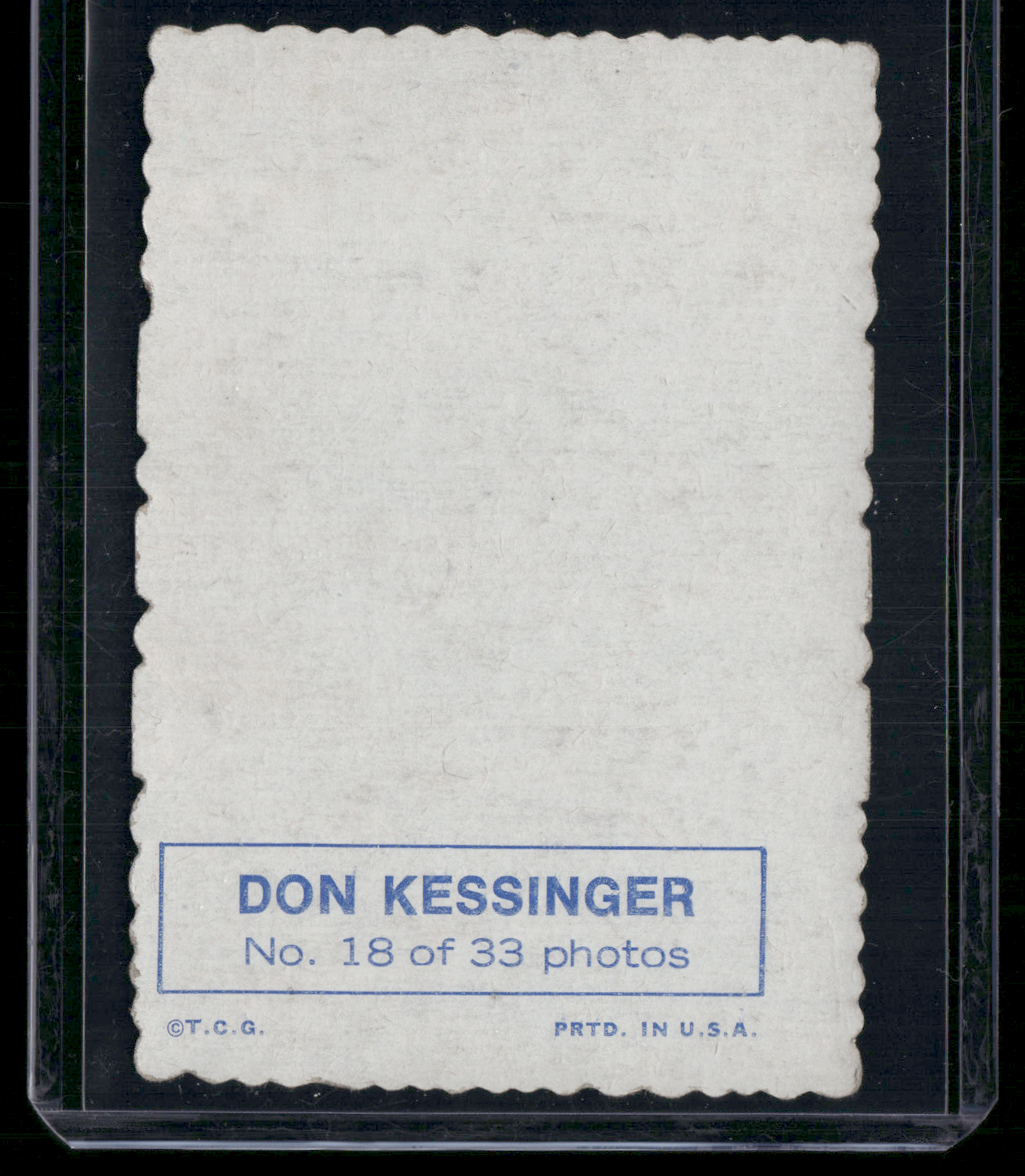 1969 Deckle DON KESSINGER #18 (VG)
