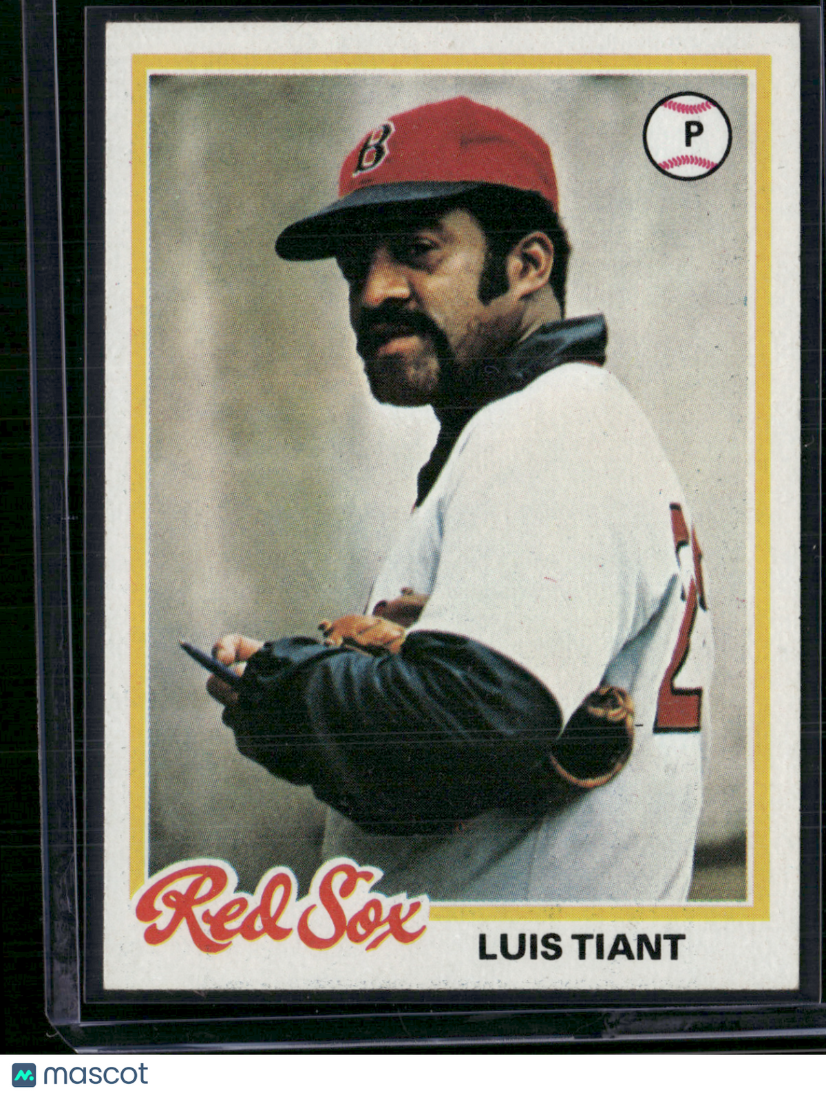 1978 Topps LUIS TIANT #345 Light Print Snow (EX)