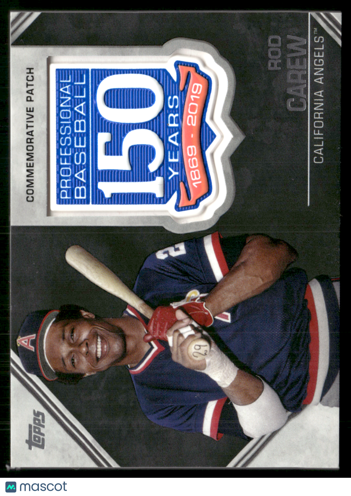 2019 Topps ROD CAREW #AMP-RCA 150th Anniversary Patch (NM)