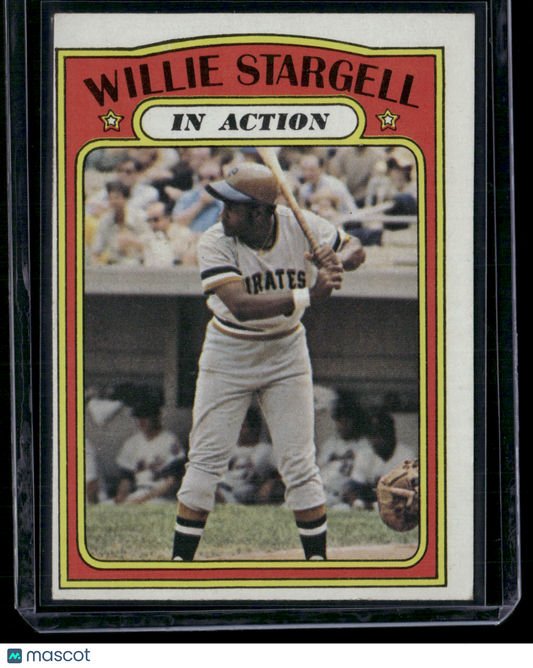 1972 Topps WILLIE STARGELL #448 IN ACTION