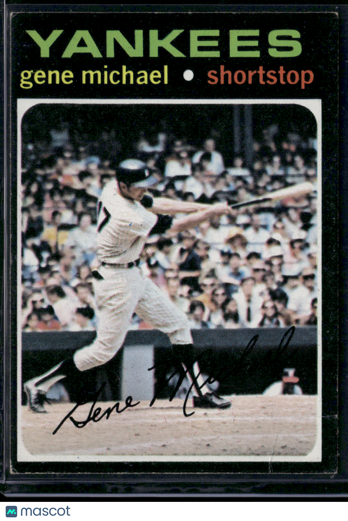 1971 Topps GENE MICHAEL #483 (VG- Light Wrinkles)