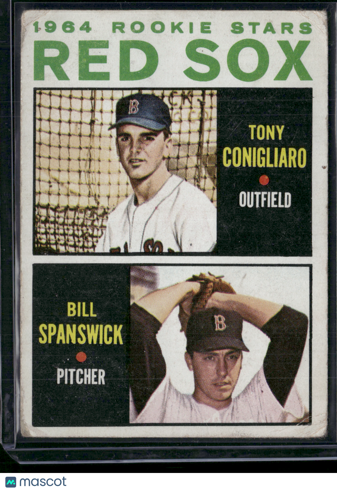 1964 Topps TONY CONIGLIARO/BILL SPANSWICK #287 1964 Red Sox Rookie Stars (VG)
