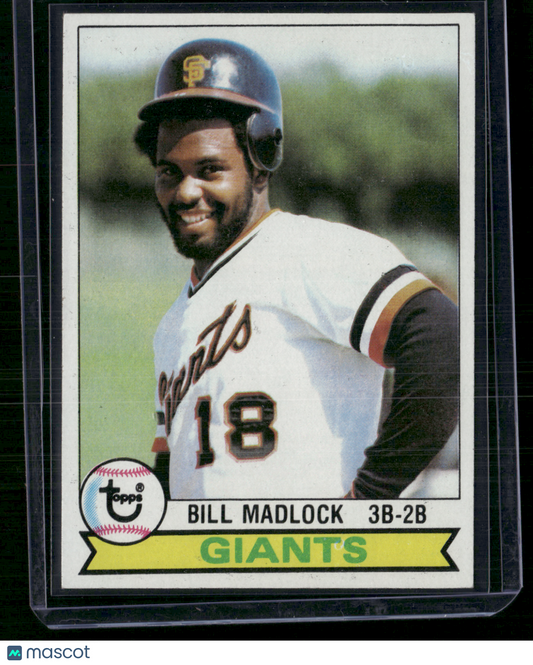 1979 Topps BILL MADLOCK #195 Grain Raise (EX)