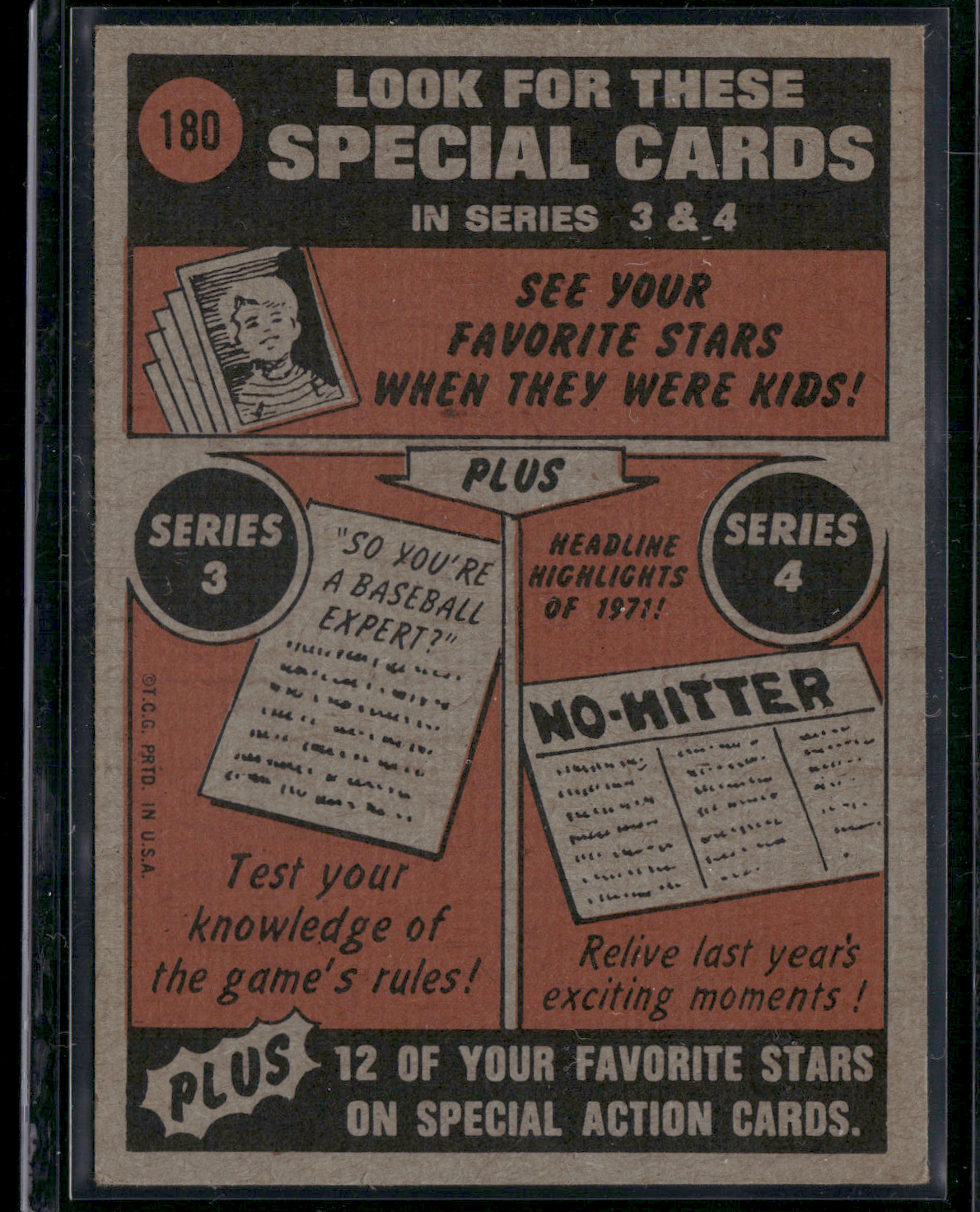 1972 Topps DOCK ELLIS #180 In Action (VG-VG/EX)