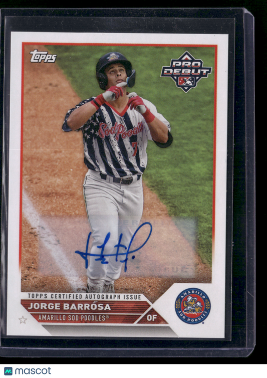 2023 Pro Debut JORGE BARROSA #PD-21 Auto (NM)