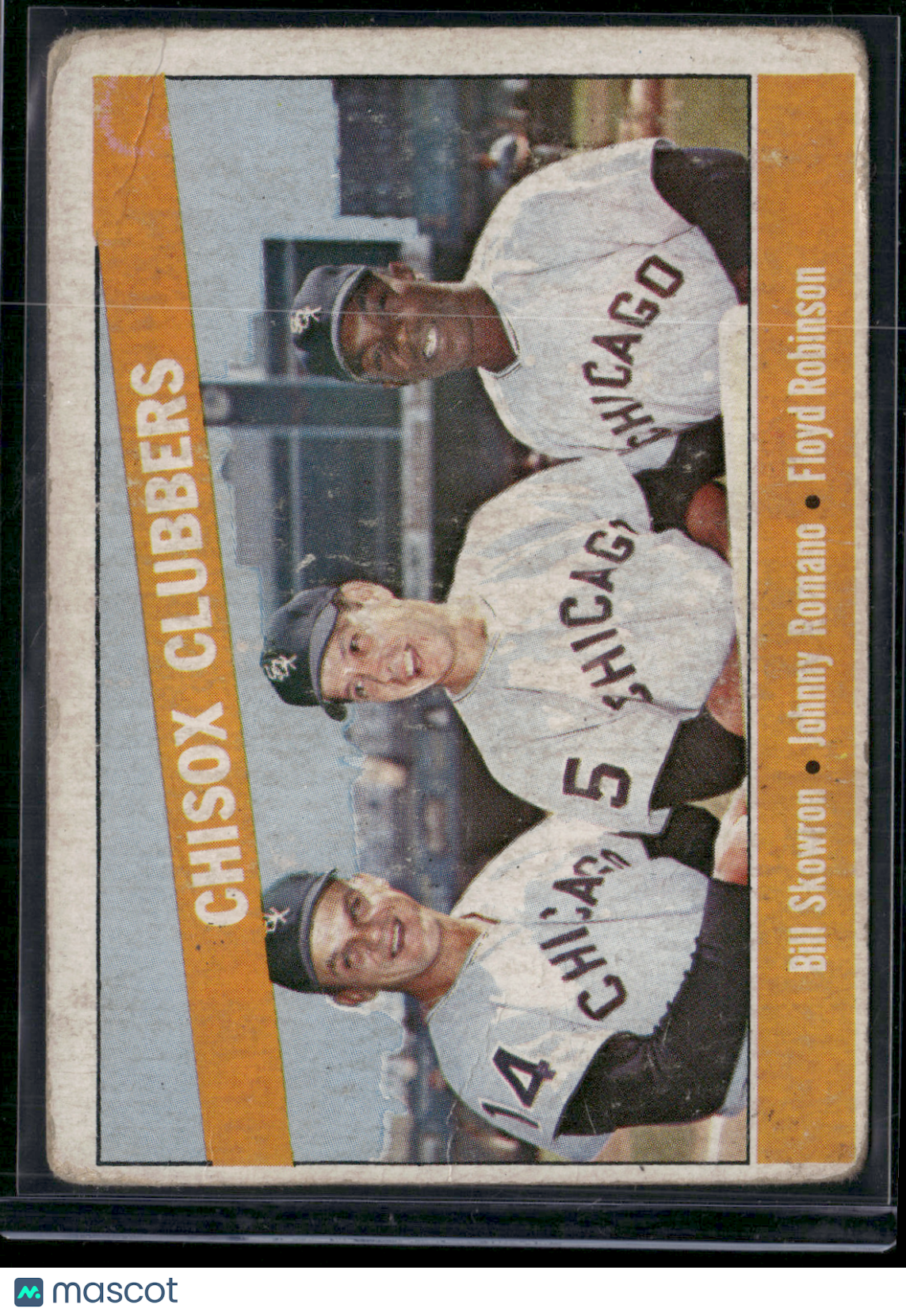 1966 Topps BILL SKOWRON/JOHNNY ROMANO/FLOYD ROBINSON #199 CHISOX CLUBBERS (VG)