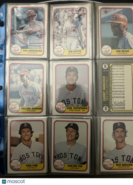 1981 Fleer NEAR COMPLETE SET 632/660 (EX-NM)