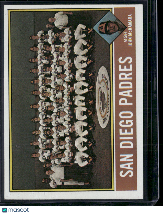 1976 Topps SAN DIEGO PADRES #331 Light Scratches (EX)
