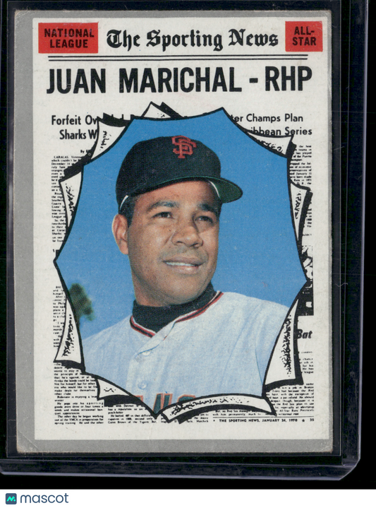 1970 Topps JUAN MARICHAL #466 NL All Star Light Scratches (Good)