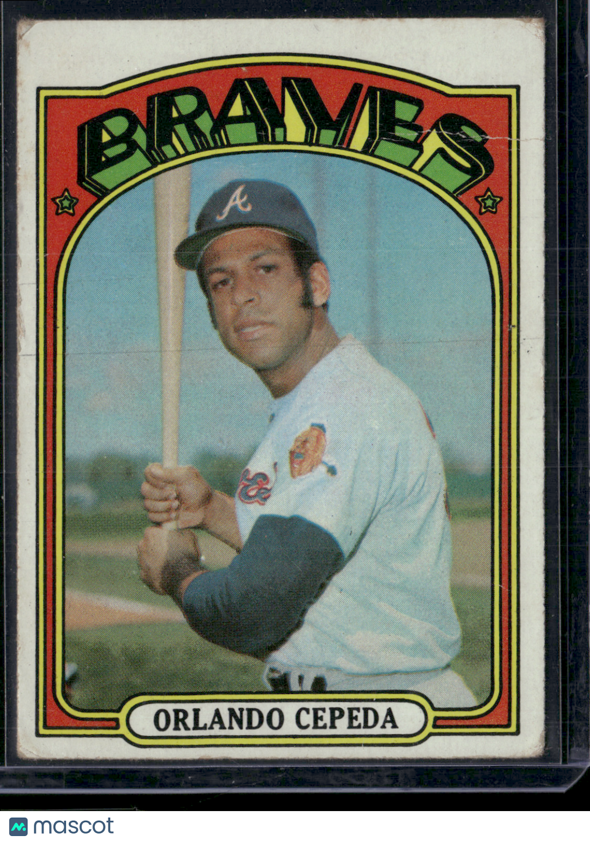 1972 Topps ORLANDO CEPEDA #195 Wrinkle off edge (VG)