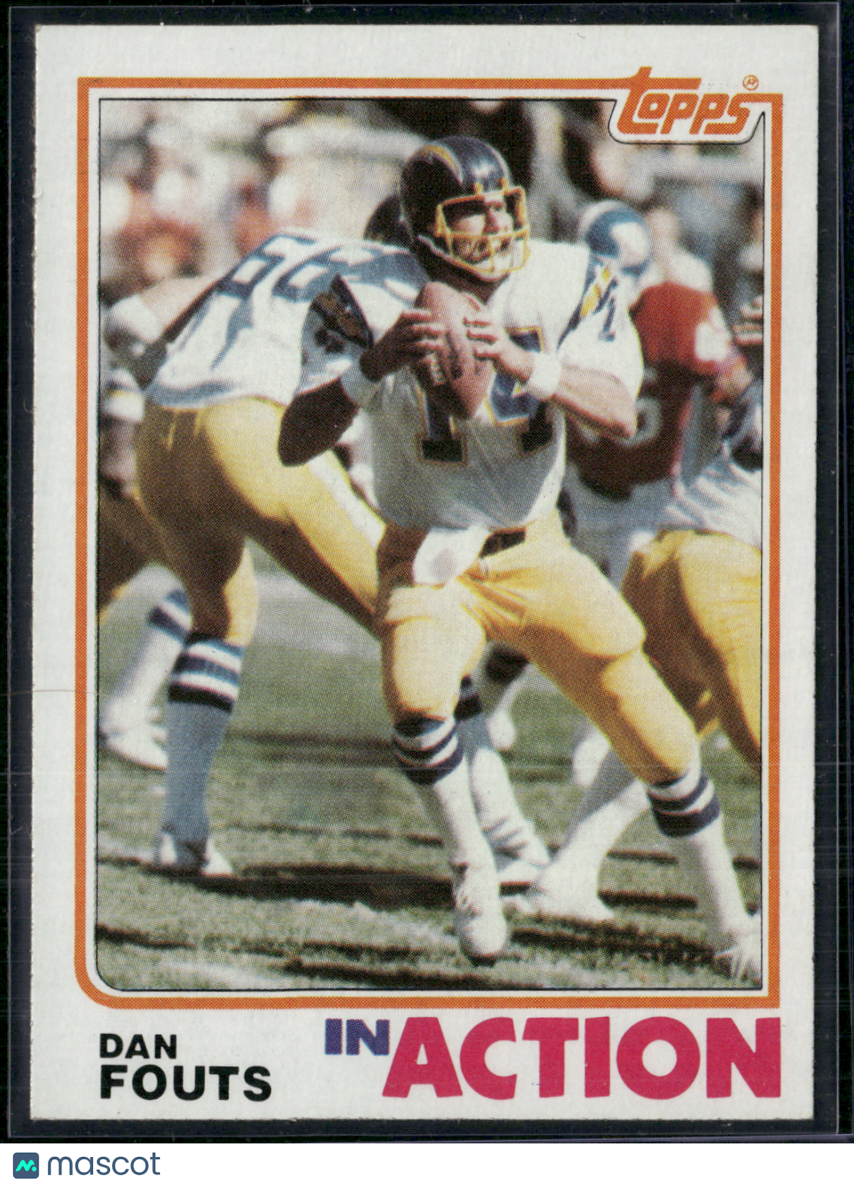 1982 Topps DAN FOUTS #231 In Action (EX/MT-NM)