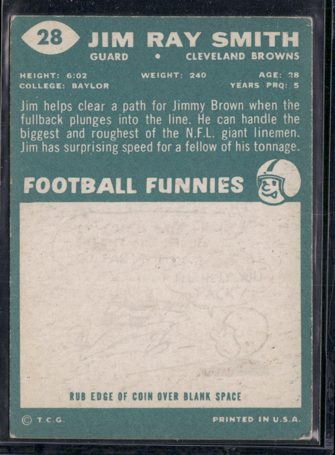 1960 Topps JIM RAY SMITH #28 (VG)