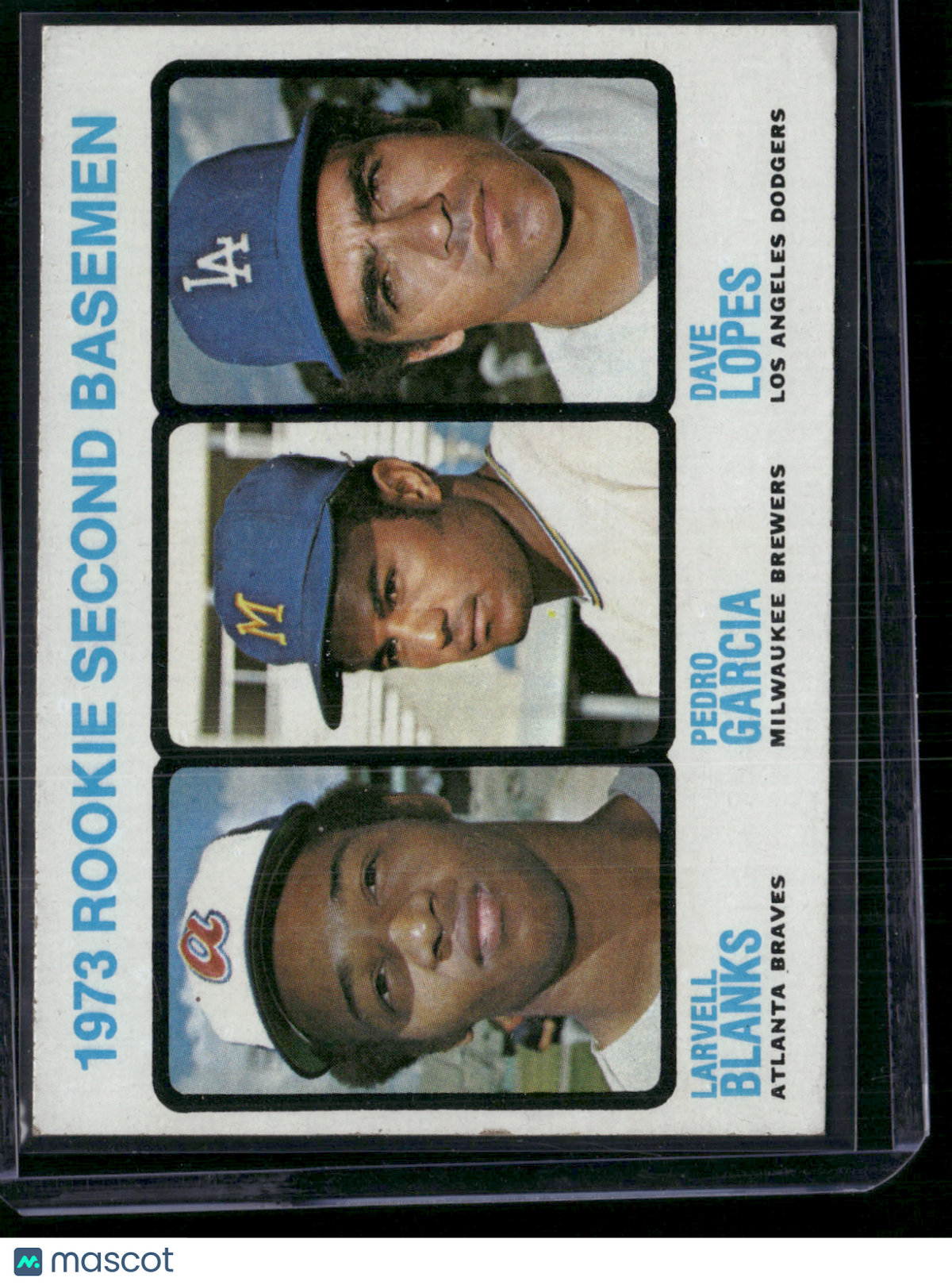 1973 Topps LARVELL BLANKS/GARCIA/LOPES #609 1973 Rookie 2nd Basemen (VG/EX)