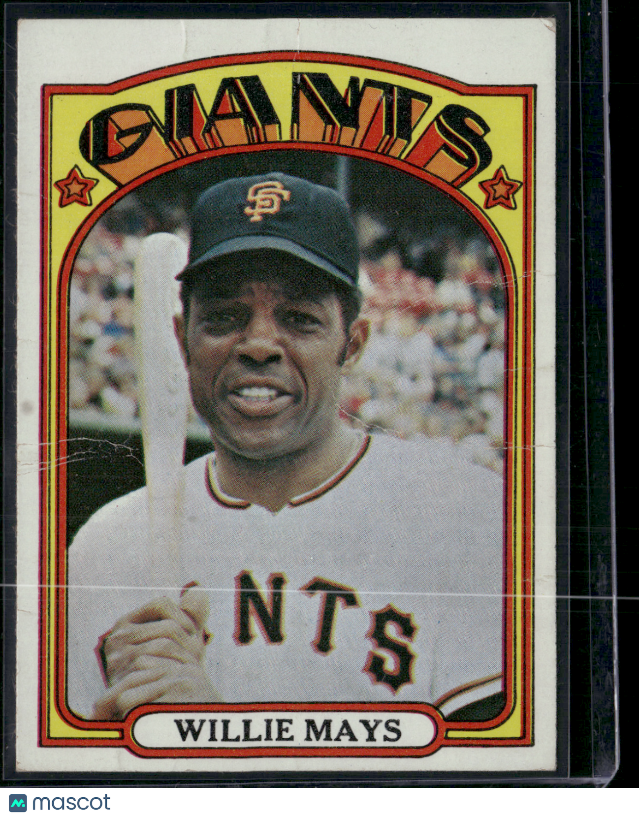 1972 Topps WILLIE MAYS #49 Multiple Wrinkles/Creases (Good)
