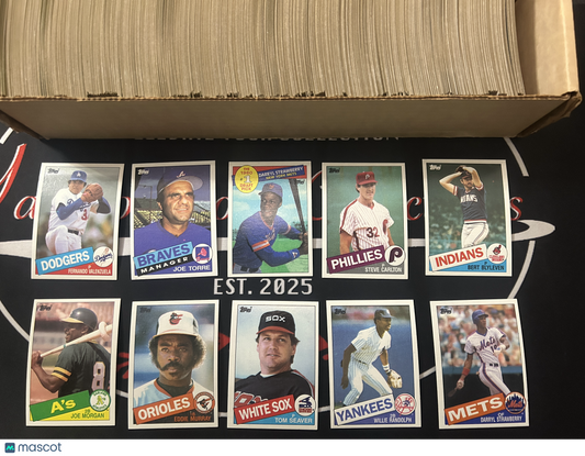 1985 Topps NEAR COMPLETE SET 765/792 Cards (EX)
