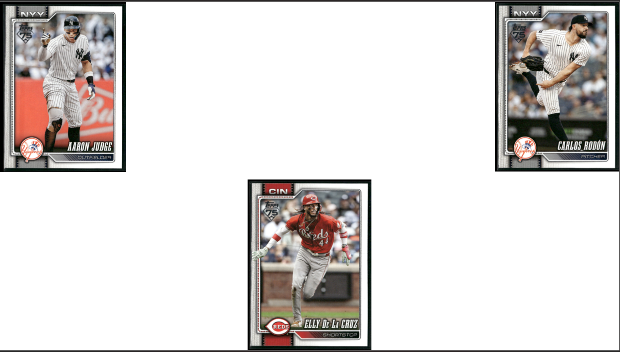 2026 Topps STARS OF MLB 7 ~ CARDLOT Mookie Betts/Carlos Rodon (NM)