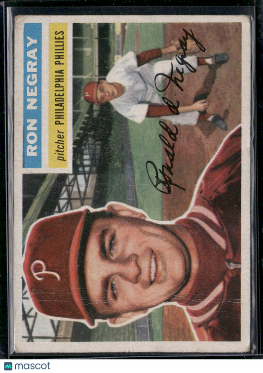 1956 Topps RON NEGRAY #7 Crease