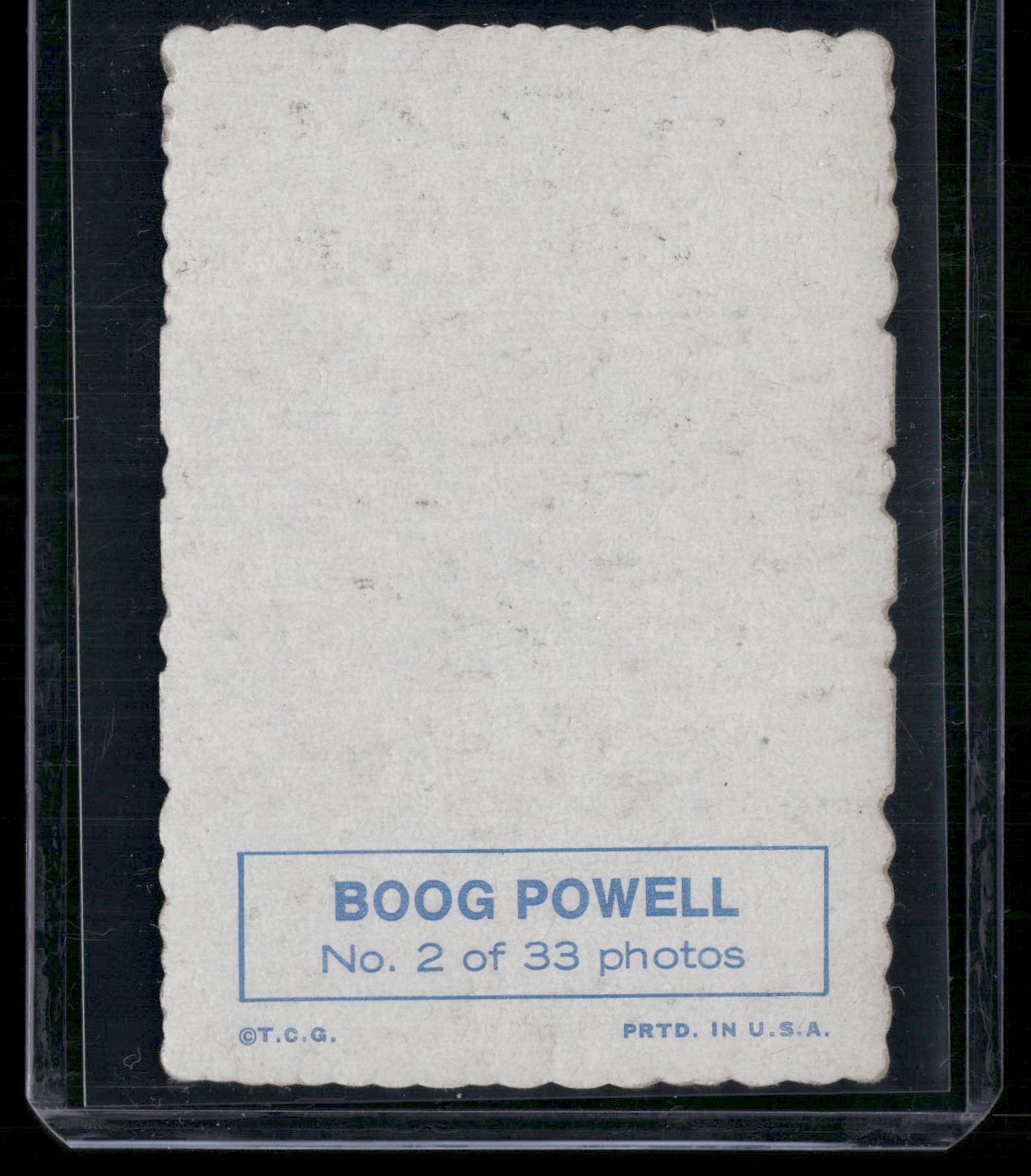 1969 Deckle BOOG POWELL #2 Light wrinkle Surface Dent (VG)