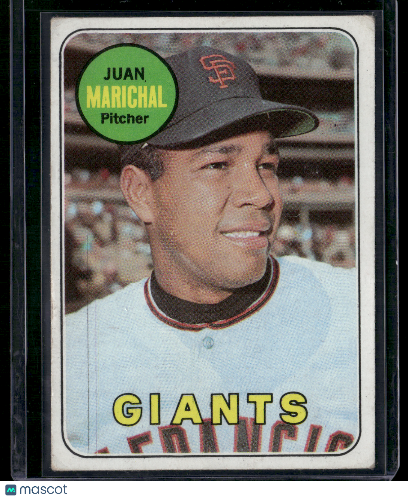 1969 Topps JUAN MARICHAL #370 Print Snow Print Line (Good)