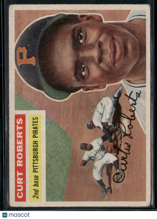 1956 Topps CURT ROBERTS #306 Wrinkle