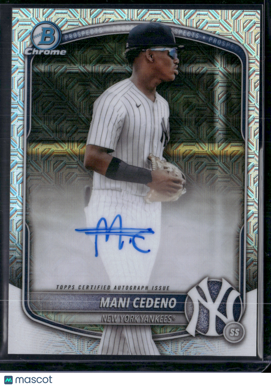 2025 Bowman Chrome MANI CEDENO #BMA-MCO Mega Auto