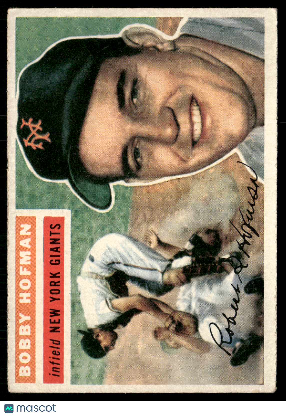 1956 Topps BOBBY HOFMAN #28 Light Wrinkle (VG-VG/EX)