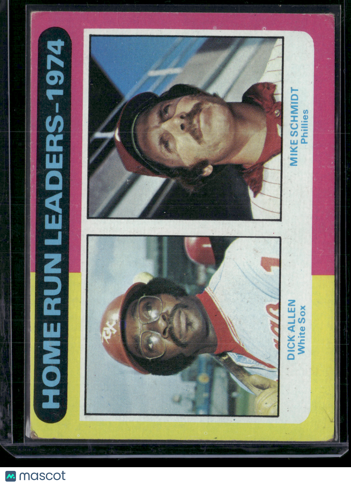 1975 Topps MIKE SCHMIDT/DICK ALLEN #307 1974 HR Leaders (VG-VG/EX)