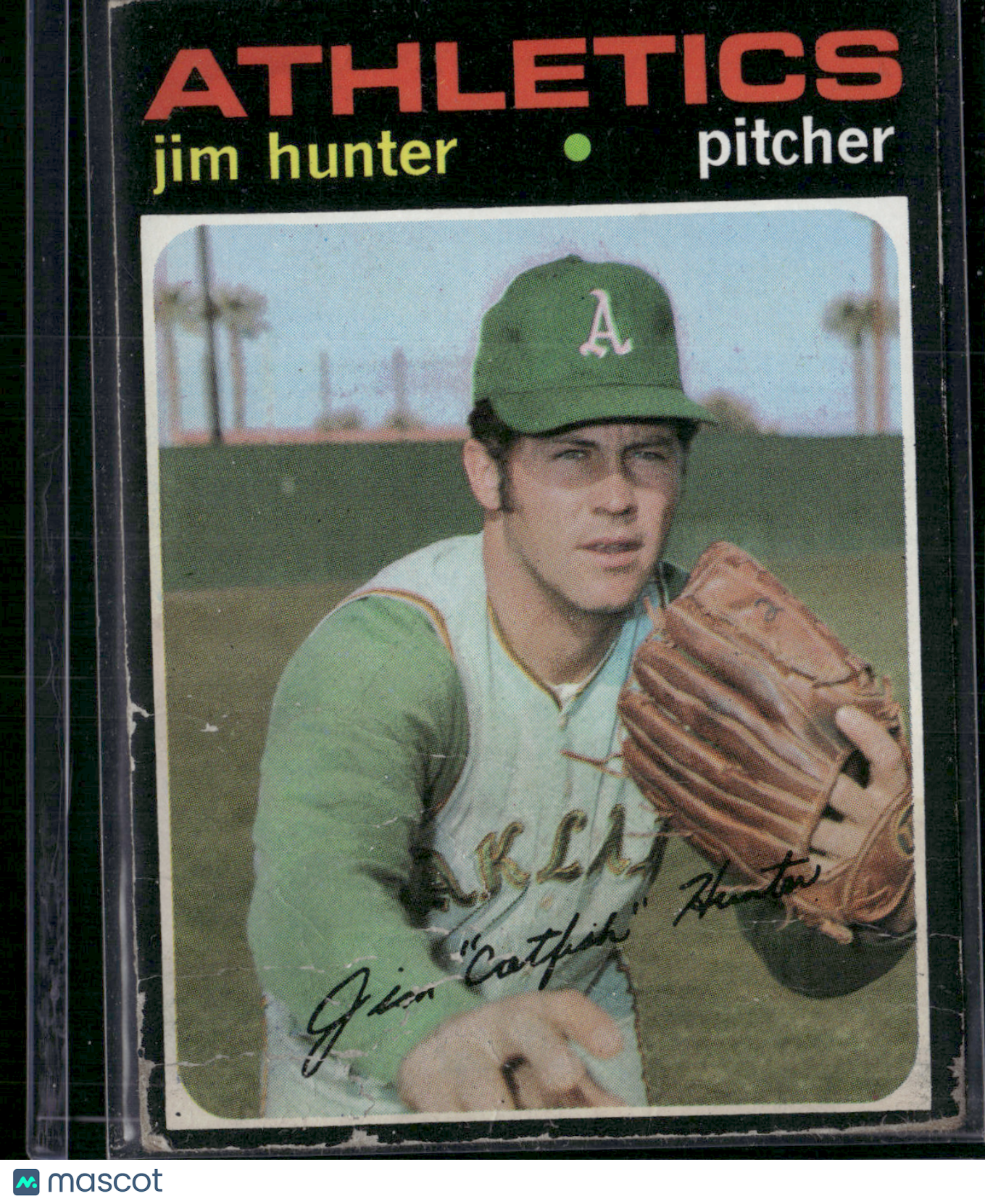 1971 Topps JIM "CATFISH" HUNTER #45 (Poor)