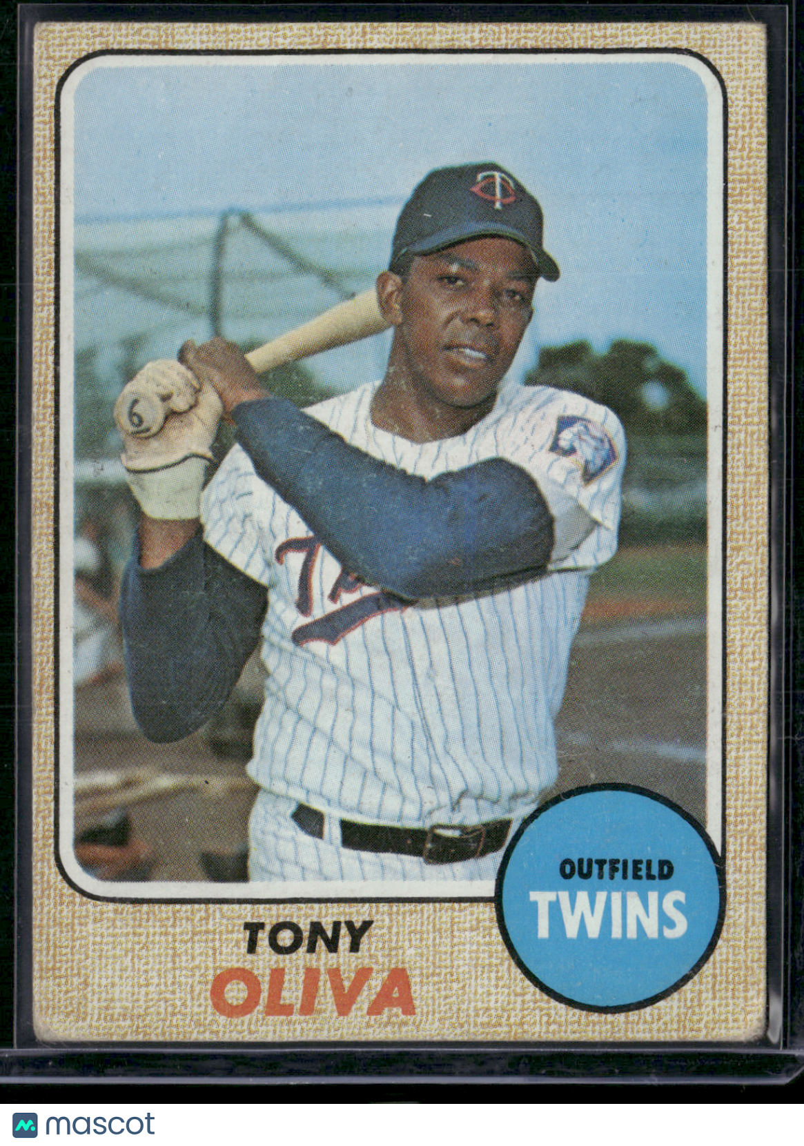 1968 Topps TONY OLIVA #165 Light Toning (VG-VG/EX)
