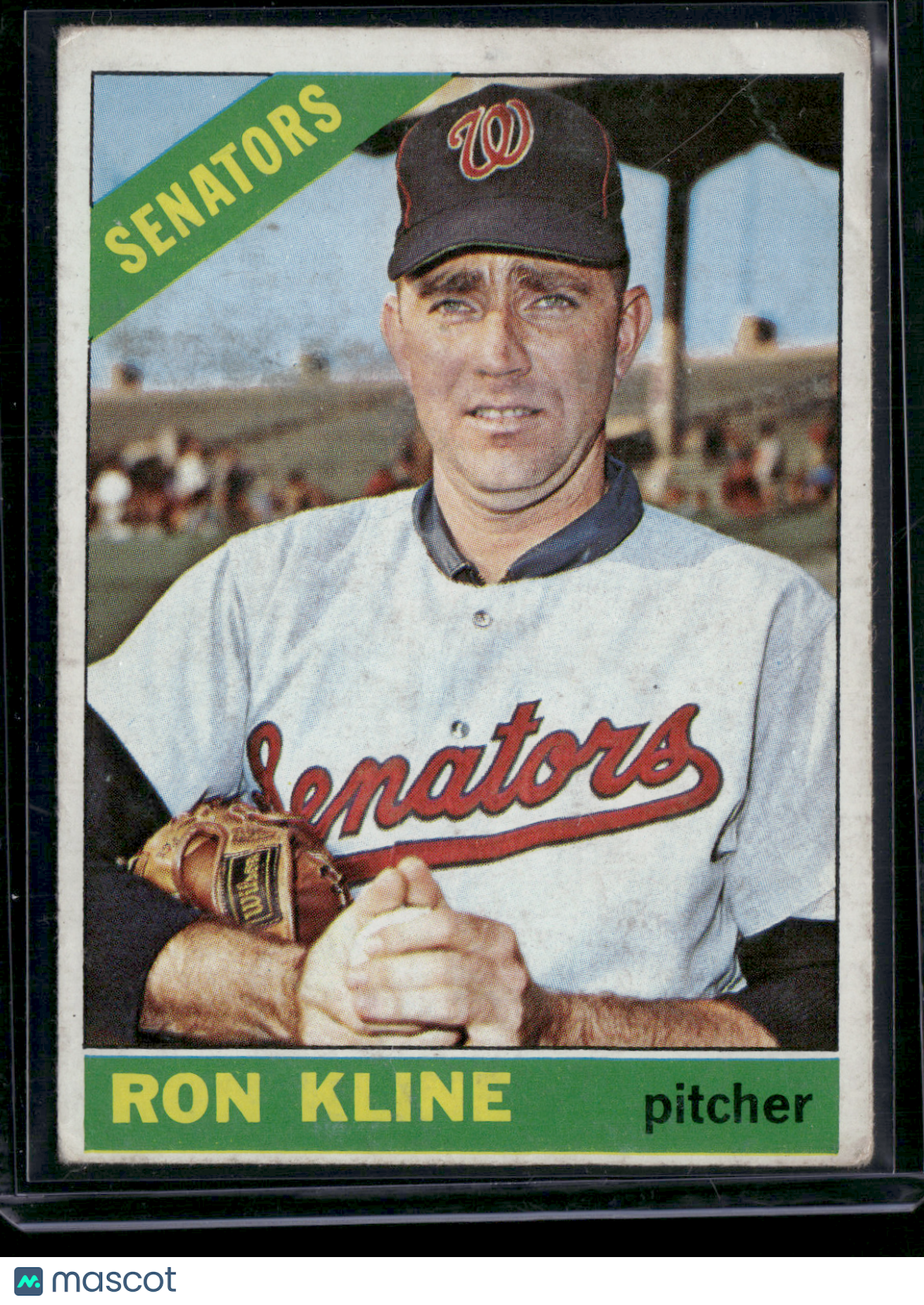 1966 Topps RON KLINE #453 Creases