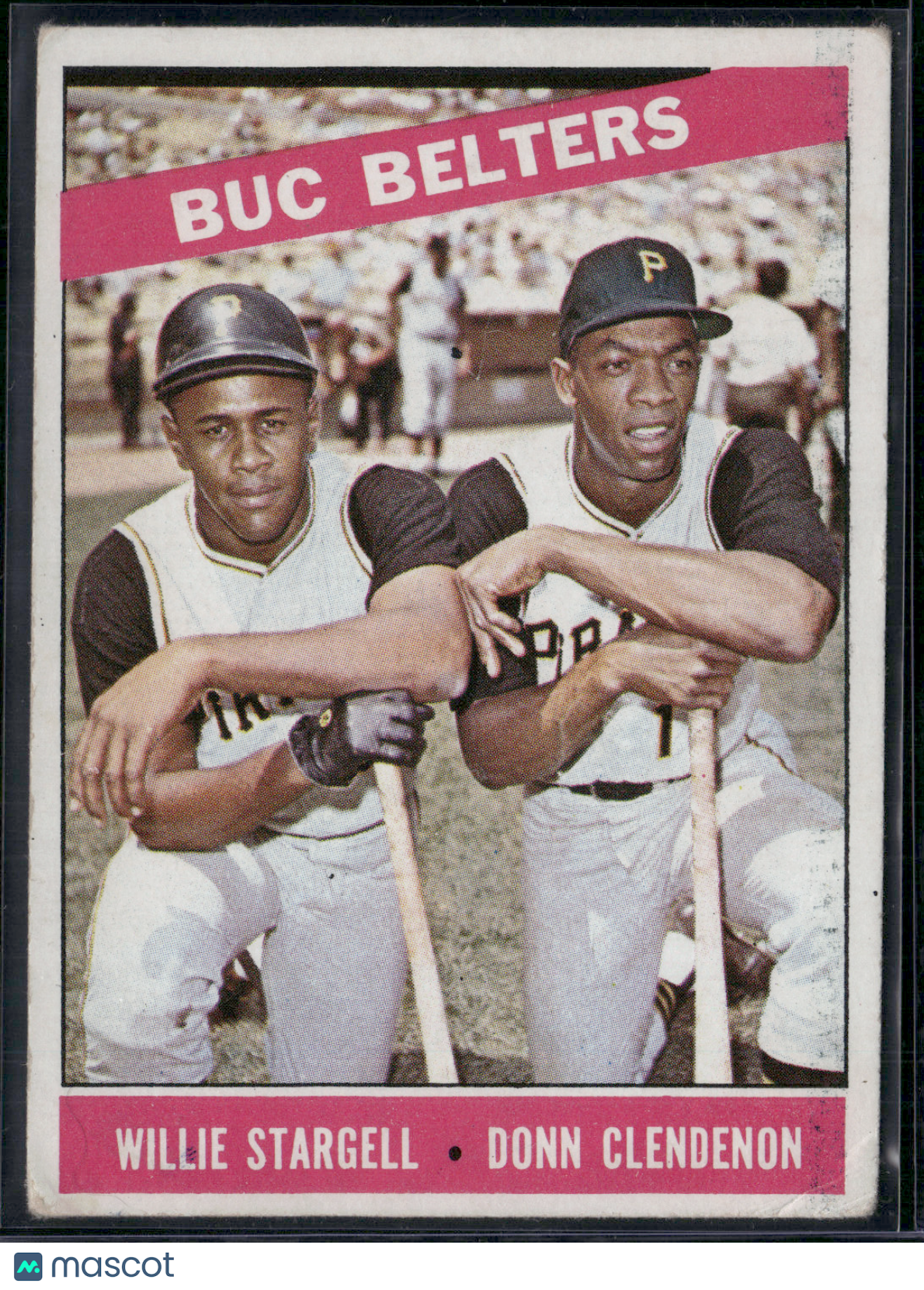 1966 Topps WILLIE STARGELL/DONN CLENDENON #99 BUC BELTERS