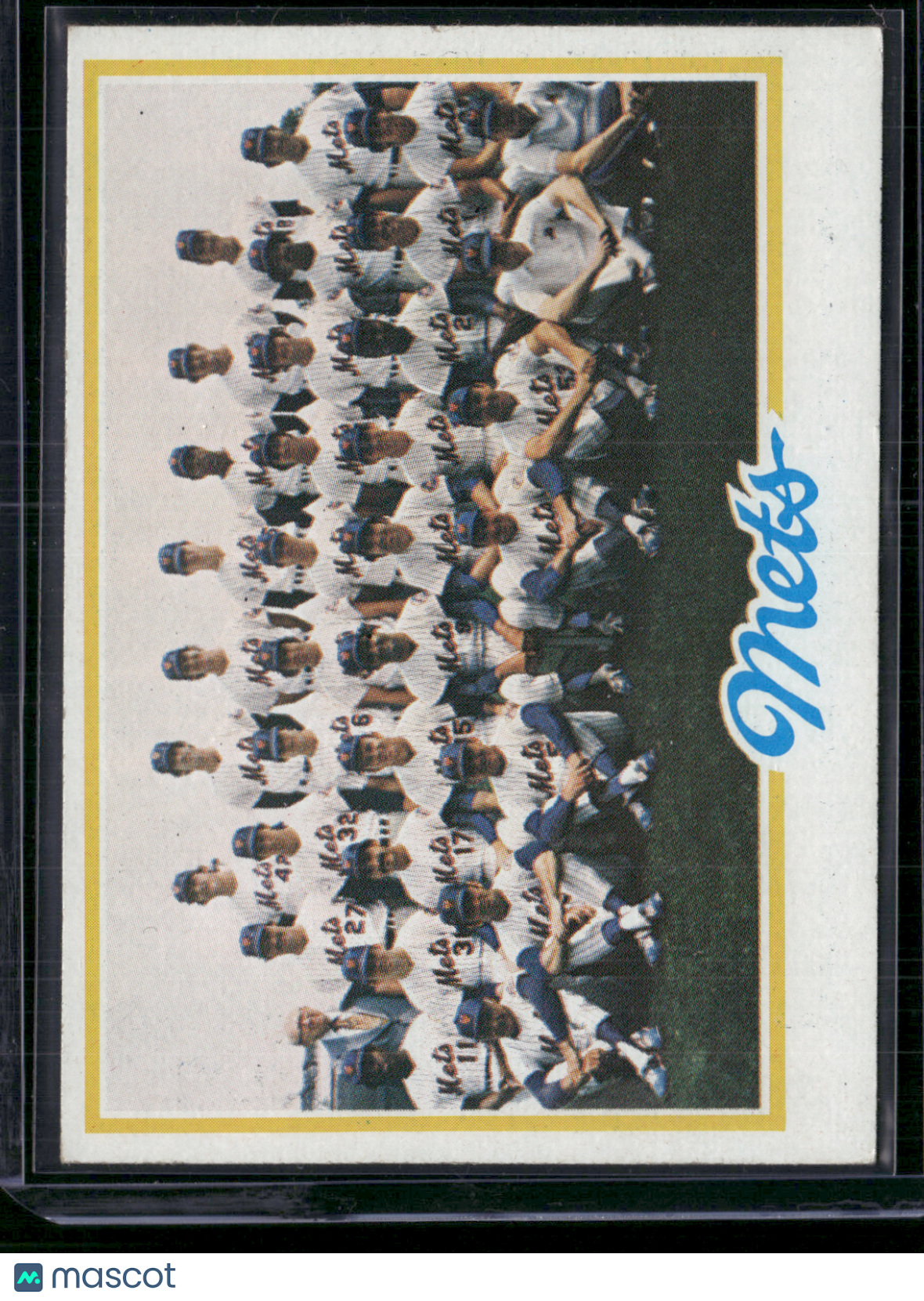 1978 Topps NEW YORK METS #356 Light Print Snow (EX)