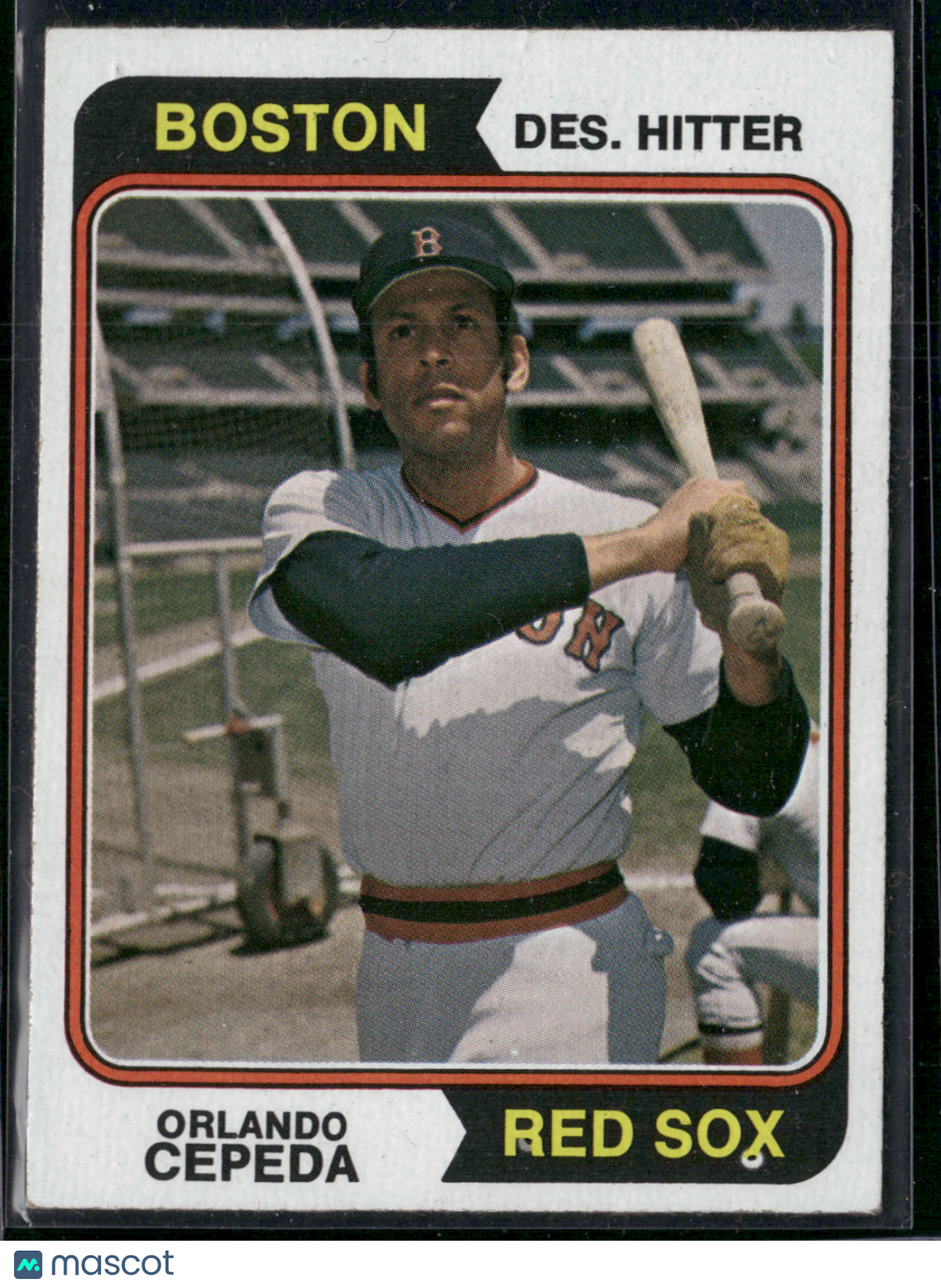 1974 Topps ORLANDO CEPEDA #83 (VG- Staining on back)