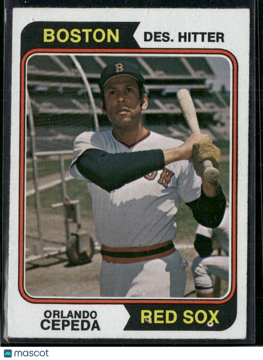 1974 Topps ORLANDO CEPEDA #83 (VG- Staining on back)