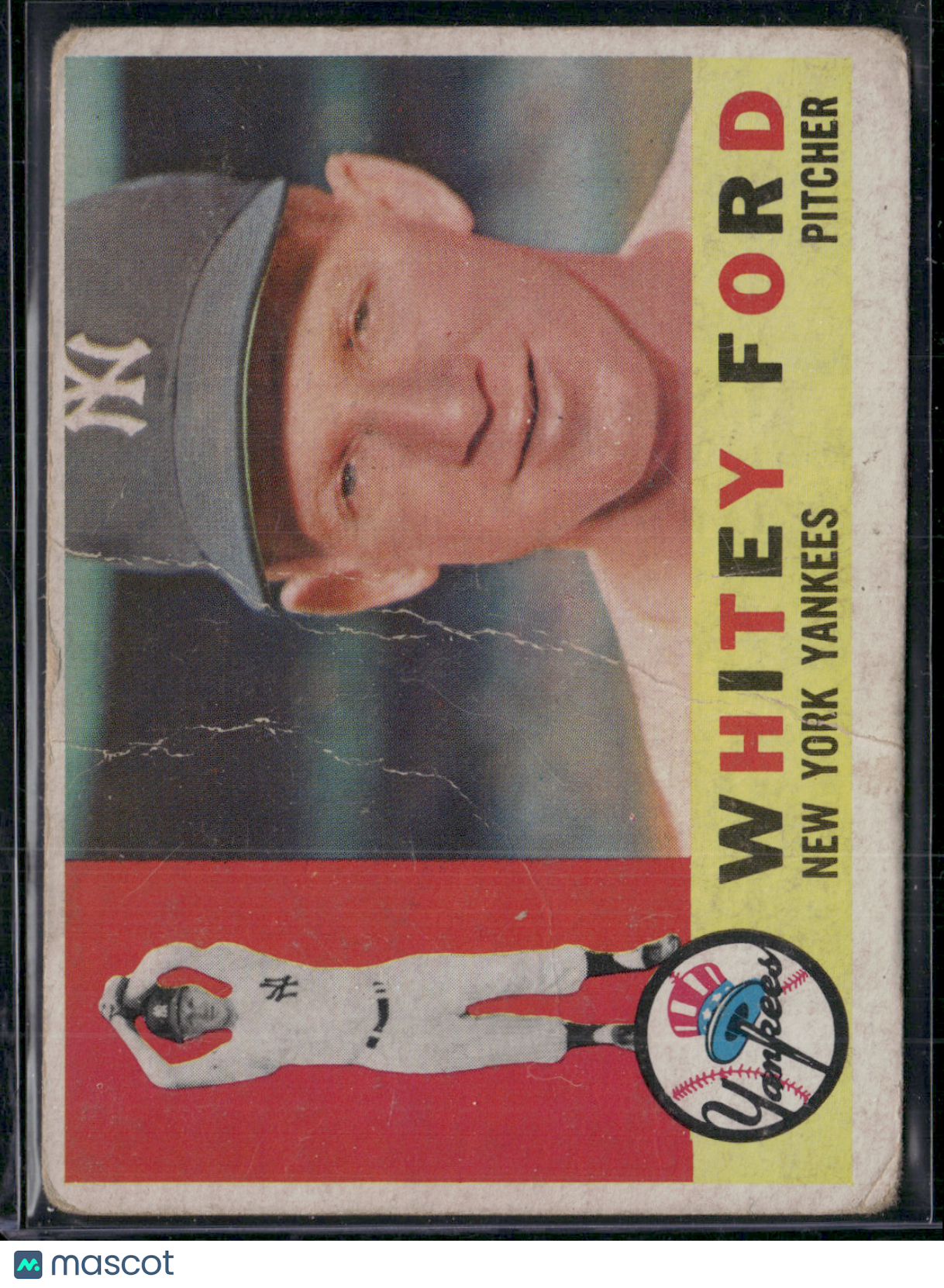 1960 Topps WHITEY FORD #35 Wrinkles (Good)