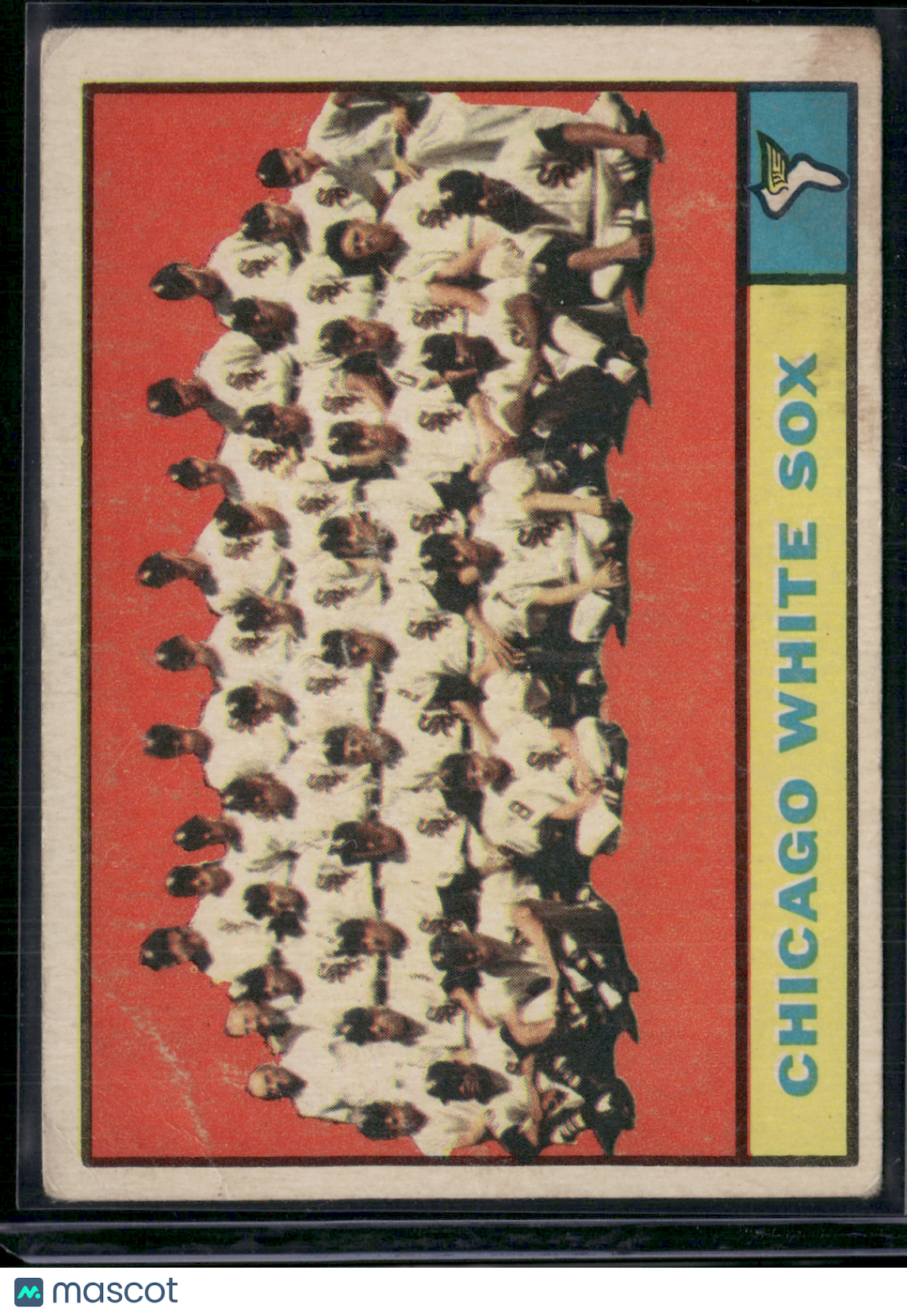 1961 Topps CHICAGO WHITE SOX #7 Toning Light Wrinkles (VG)