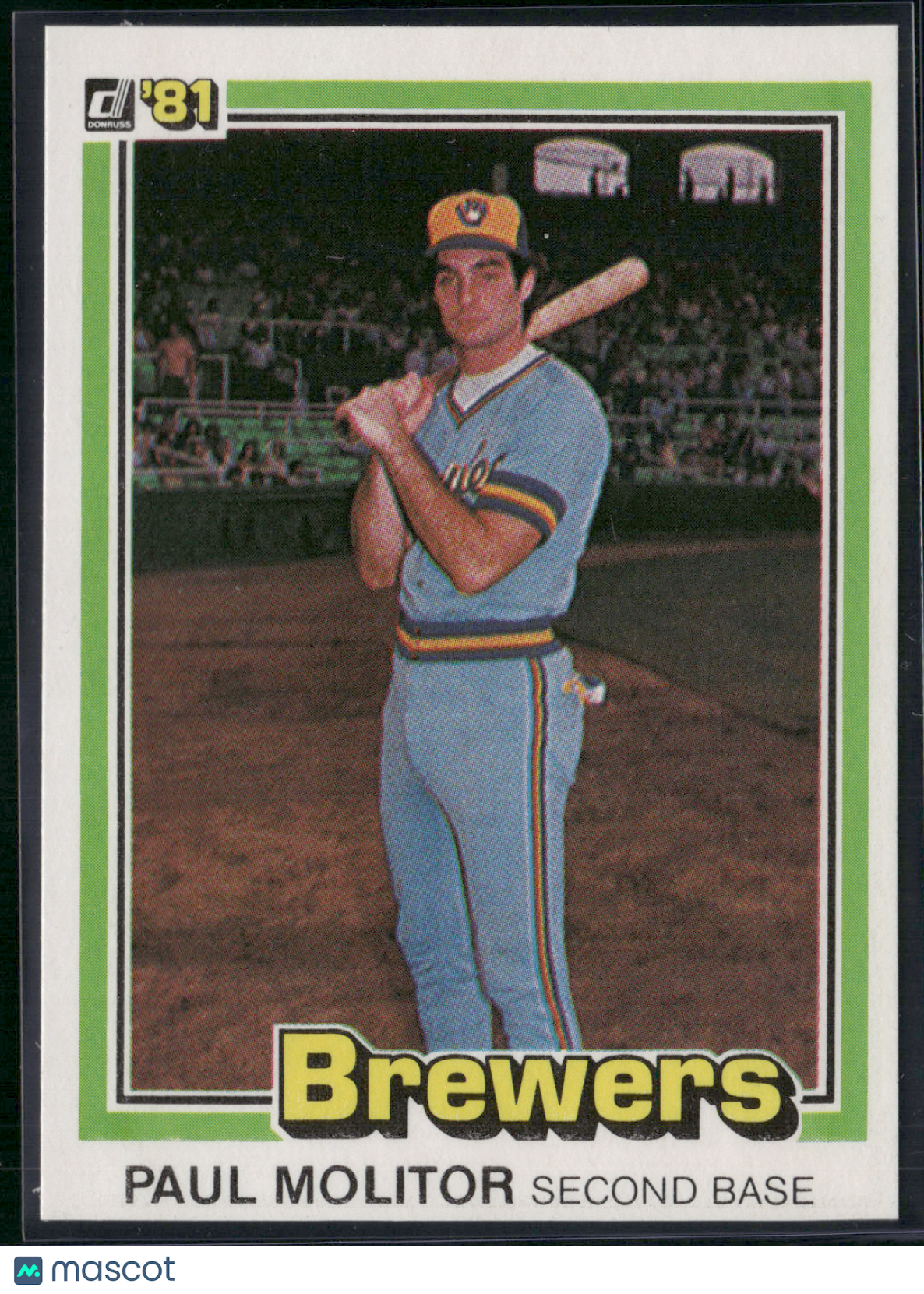 1981 Donruss PAUL MOLITOR #203 (NM)